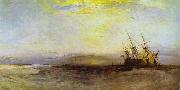 J.M.W. Turner A Ship Aground. Spain oil painting artist